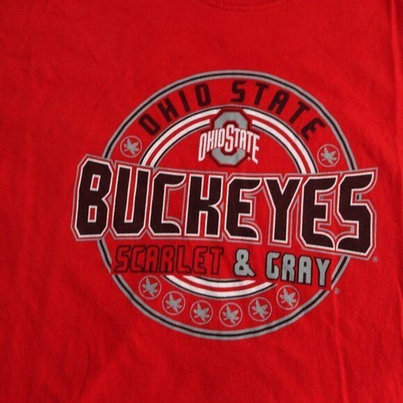 NCAA Ohio State Buckeyes Red T-Shirt Size 2XL - Picture 3 of 6
